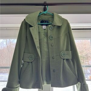 Jack by BB Dakota Sage Green Pea Coat